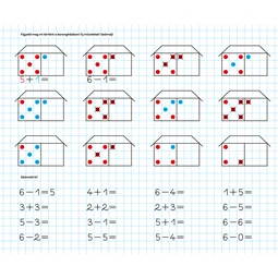 Füzet 245x295mm Meixner számok írás gyakorló, 1. osztályos 8mm sorközzel ICO Süni 32lap, fekvő 245x295mm