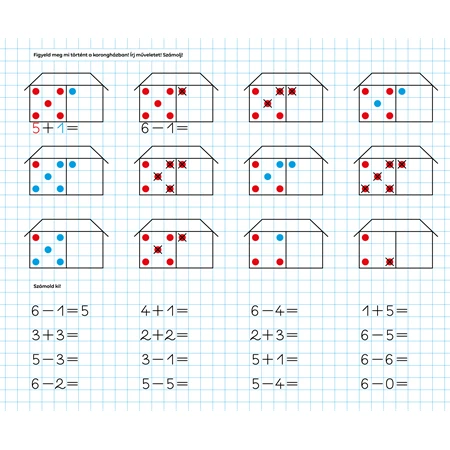 Füzet 245x295mm Meixner számok írás gyakorló, 1. osztályos 8mm sorközzel ICO Süni 32lap, fekvő 245x295mm