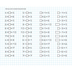 Füzet 245x295mm Meixner számok írás gyakorló, 1. osztályos 8mm sorközzel ICO Süni 32lap, fekvő 245x295mm