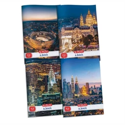 Füzet A/4 kockás HERLITZ 32 lapos City vegyes, minta nem választható