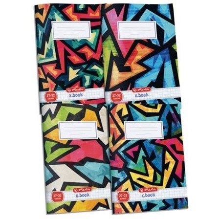 Füzet A/4 kockás HERLITZ 32 lapos Neon