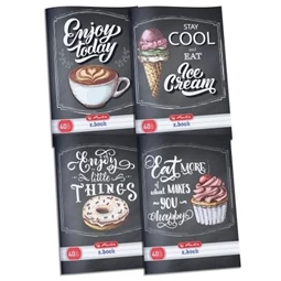 Füzet A/4 kockás HERLITZ 40 lapos UV Black Board vegyes, minta nem választható