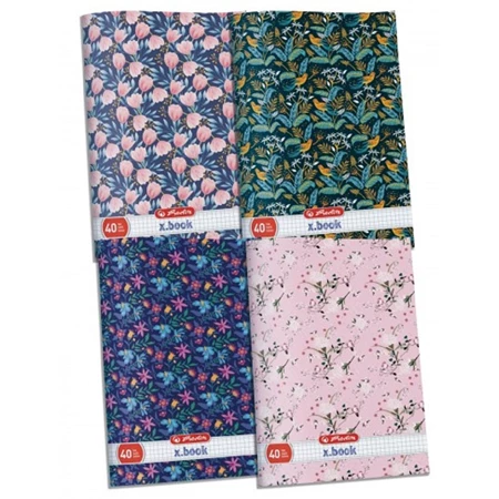 Füzet A/4 kockás HERLITZ 40 lapos UV Nature vegyes, minta nem választható