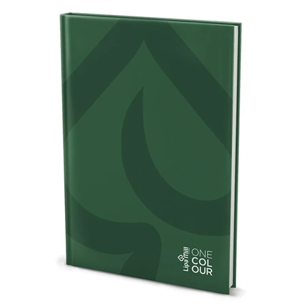 Füzet A/4 beíró kockás LIPAMILL 192 lapos Office keményfedeles