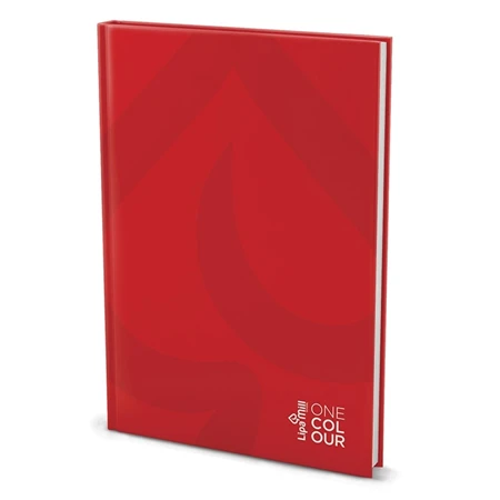 Füzet A/4 beíró kockás LIPAMILL 192 lapos Office keményfedeles