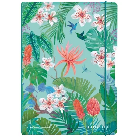 Füzet A/4 kockás-vonalas HERLITZ 2x40 lapos My Book LadyLike Jungle