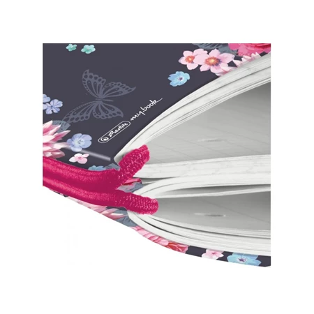 Füzet A/4 kockás-vonalas HERLITZ 2x40 lapos My Book Lady Flower cserélhető lapok