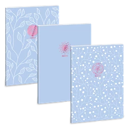 Füzet A/4 kockás ARS UNA 40lap Soft Touch Skyblue Spring