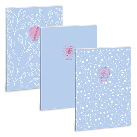 Füzet A/4 kockás ARS UNA 40lap Soft Touch Skyblue Spring