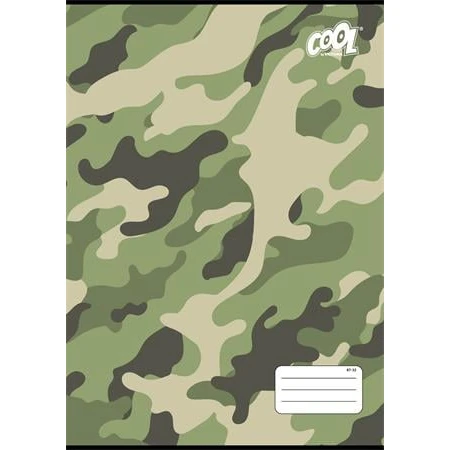 Füzet A/4 kockás COOL BY VICTORIA "Camouflage" 32 lap, 87-32