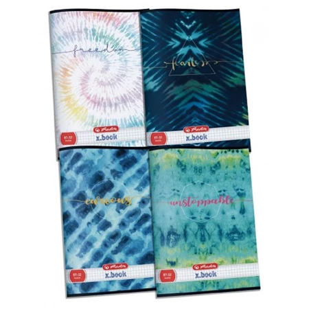 Füzet A/4 kockás HERLITZ 32 lapos Batik 87-32 vegyes, minta nem választható