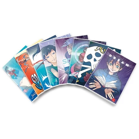 Füzet A/4 kockás PIGNA 42 lapos Manga vegyes, minta nem választható