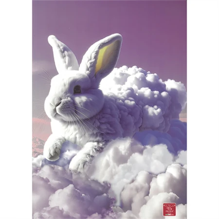 Füzet A/4 kockás Pigna Super Cute Clouds tűzött 50 lapos, minta nem választható