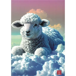 Füzet A/4 kockás Pigna Super Cute Clouds tűzött 50 lapos, minta nem választható