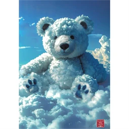 Füzet A/4 kockás Pigna Super Cute Clouds tűzött 50 lapos, minta nem választható