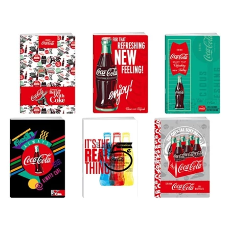 Füzet A/4 vonalas 50lapos Bestbuy Coca-Cola vegyes, minta nem választható