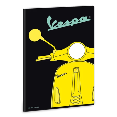 Füzet A/4 vonalas ARS UNA 40lap Vespa Yellow