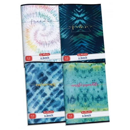 Füzet A/4 vonalas HERLITZ 32 lapos Batik 81-32 vegyes, minta nem választható