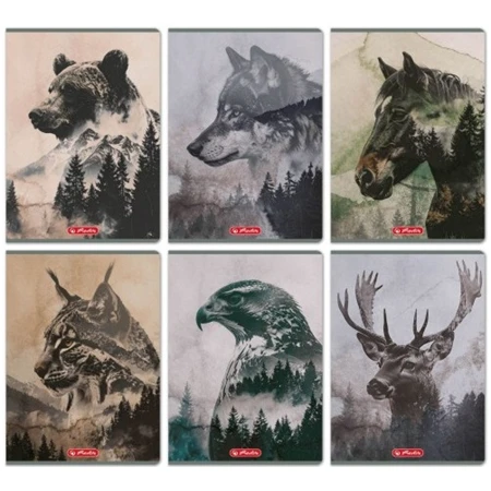 Füzet A/4 vonalas HERLITZ 32 lapos Into The Wild 81-32 vegyes, minta nem választható