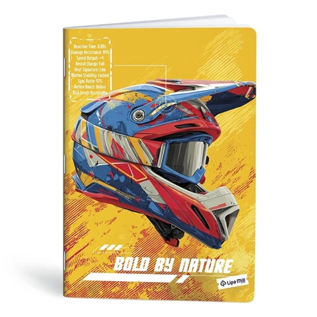 Füzet A/4 vonalas LIPAMILL 40 lapos Born to ride 1db, minta nem választható