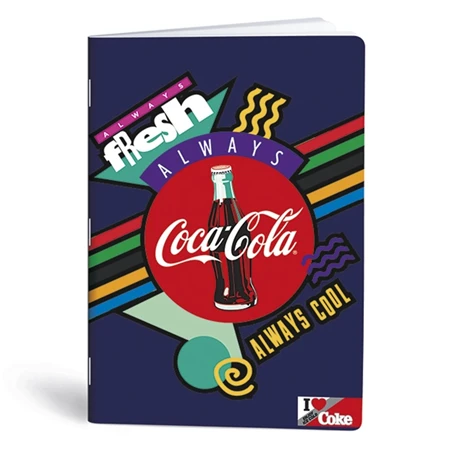 Füzet A/4 vonalas LIPAMILL 40 lapos Coca Cola