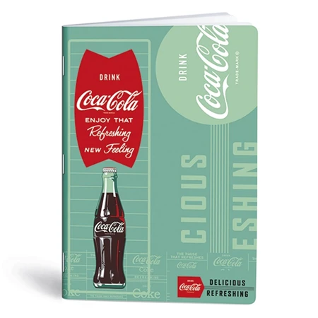 Füzet A/4 vonalas LIPAMILL 40 lapos Coca Cola