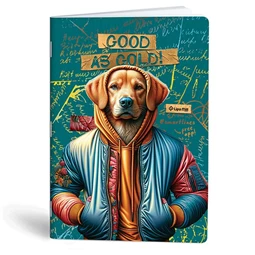 Füzet A/4 vonalas LIPAMILL 40 lapos Fashion animal, minta nem választható