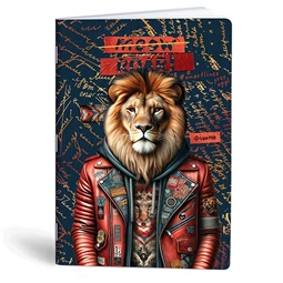Füzet A/4 vonalas LIPAMILL 40 lapos Fashion animal, minta nem választható