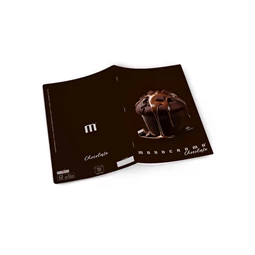 Füzet A/4 vonalas Pigna Monocromo Chocolate 38 lapos margós, minta nem választható