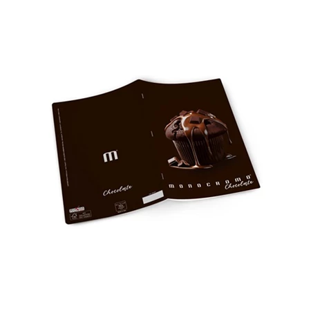 Füzet A/4 vonalas Pigna Monocromo Chocolate 38 lapos margós, minta nem választható