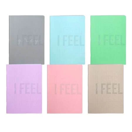 Füzet A/4 vonalas Play Feel Colors 80 lapos, tűzött vegyes, szín nem választható