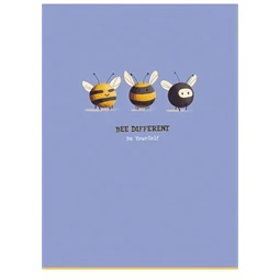 Füzet A/4 vonalas SHKOLYARYK tűzött 40lap Bee different, vegyes