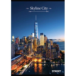 Füzet A/4 vonalas STREET 52 lapos Skyline 1db, minta nem válastható