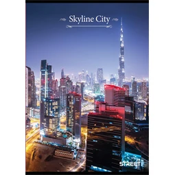 Füzet A/4 vonalas STREET 52 lapos Skyline 1db, minta nem válastható