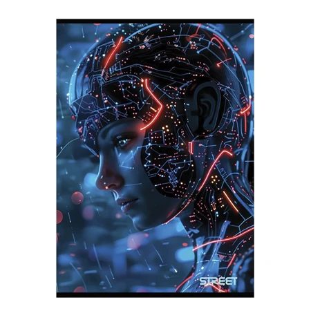 Füzet A/4 vonalas STREET 54 lapos AI margóval