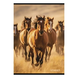 Füzet A/4 vonalas STREET 54 lapos Horses margóval, minta nem választható