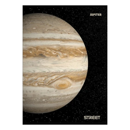 Füzet A/4 vonalas STREET 54 lapos Planets margóval, minta nem választható