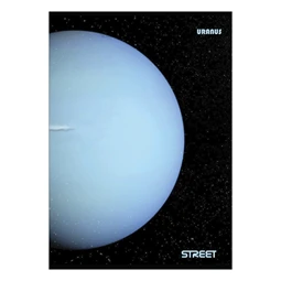 Füzet A/4 vonalas STREET 54 lapos Planets margóval, minta nem választható
