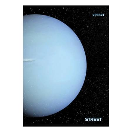Füzet A/4 vonalas STREET 54 lapos Planets margóval, minta nem választható