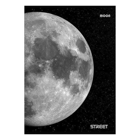Füzet A/4 vonalas STREET 54 lapos Planets margóval, minta nem választható