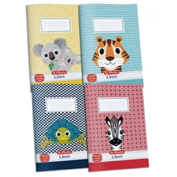 Füzet A/5 1.osztály vonalas HERLITZ 32lap Cute Animals 14-32 vegyes, minta nem választható