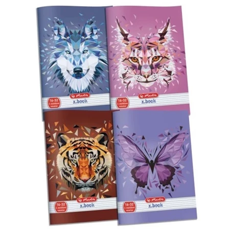 Füzet A/5 2.osztály vonalas HERLITZ 32lap Wild Animals 16-32