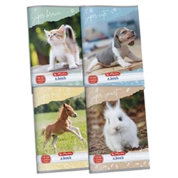 Füzet A/5 3.osztály vonalas HERLITZ 32lap Pets 12-32 vegyes, minta nem választható