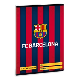 Füzet A/5 1.osztály vonalas ARS UNA 32lap FC Barcelona 14-32