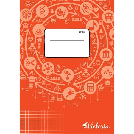 Füzet A/5 kockás Victoria 32 lap 27-32