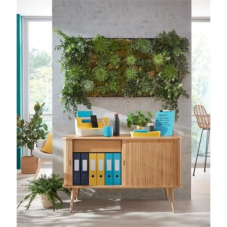 Füzet A/5 beíró keményfedeles LEITZ Cosy Soft Touch, 80 lapos kockás, melegsárga