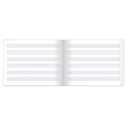 Füzet A/5 hangjegy OXFORD 16 lapos, fekvő kivitel, 90 g/m2 Optik Paper papírral