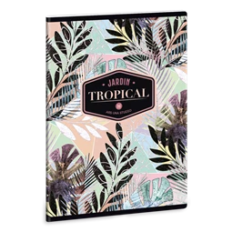 Füzet A/5 kockás ARS UNA 40lap Tropical Leaf
