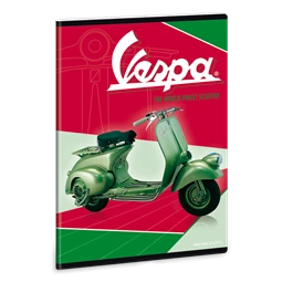 Füzet A/5 kockás ARS UNA 40lap Vespa Green