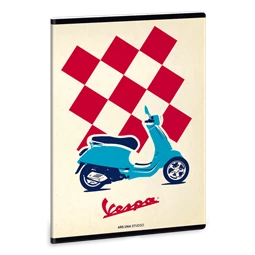 Füzet A/5 kockás ARS UNA 40lap Vespa Pepita